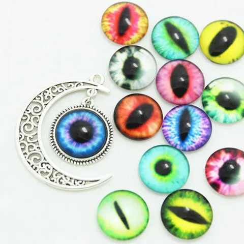 

Sweet Bell 10pcs/lot Brand Fashion Jewelry Choker charm Mixed eyes Lovely Pendant Chain Moon Antique Pendant
