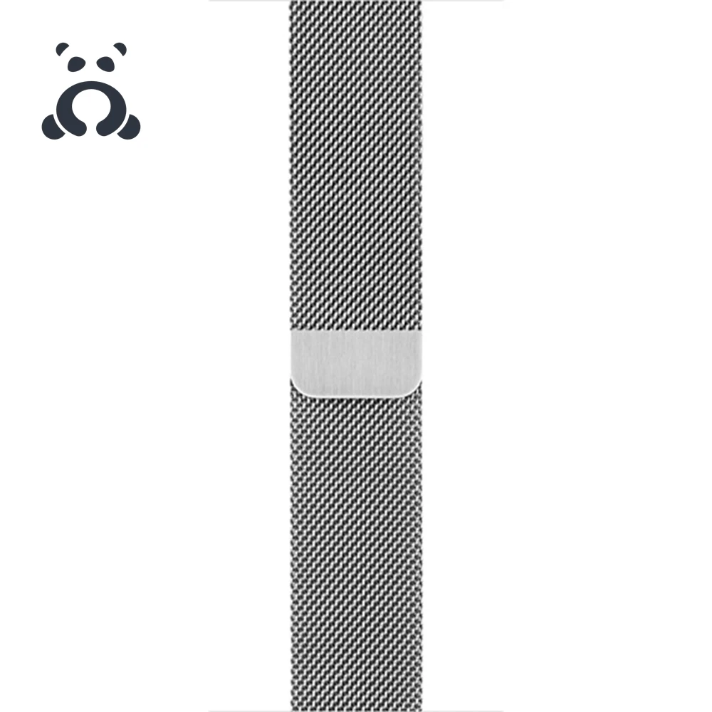 Silver Lebanda Milanese loop band для Apple Watch Series 4 5 3 2 ремешок для iwatch нержавеющая сталь Магнитная Регулируемая пряжка адаптер - Цвет ремешка: Silver