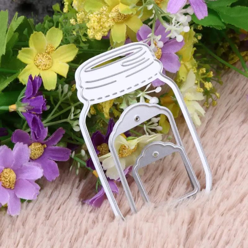 DIY желая бутылка металлическая высечка трафареты шаблоны для скрапбукинга