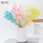 Натуральные сушеные цветы для украшения дома, комплект из 30 цветов зайцехвостника, для композиции свадебного декора