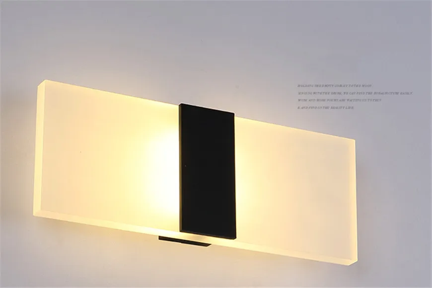 Мини 3 Вт/6 Вт/9 Вт/12 Вт Led акриловая настенная лампа AC85-265V 14/22/29/40 см Длинные теплые белые постельные принадлежности, Гостиная, Крытый настенный светильник