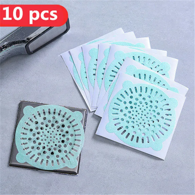 10 шт одноразовых стопперов для волос антиблокирующий фильтр слива пола сливной