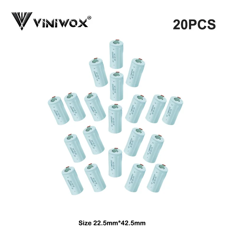 Действительно 2000mAh аккумулятор 1,2 V SC Ni-CD power Tool батарея Subc батареи для 6V 7,2 V 9,6 V 12V 14,4 V 18V аккумулятор