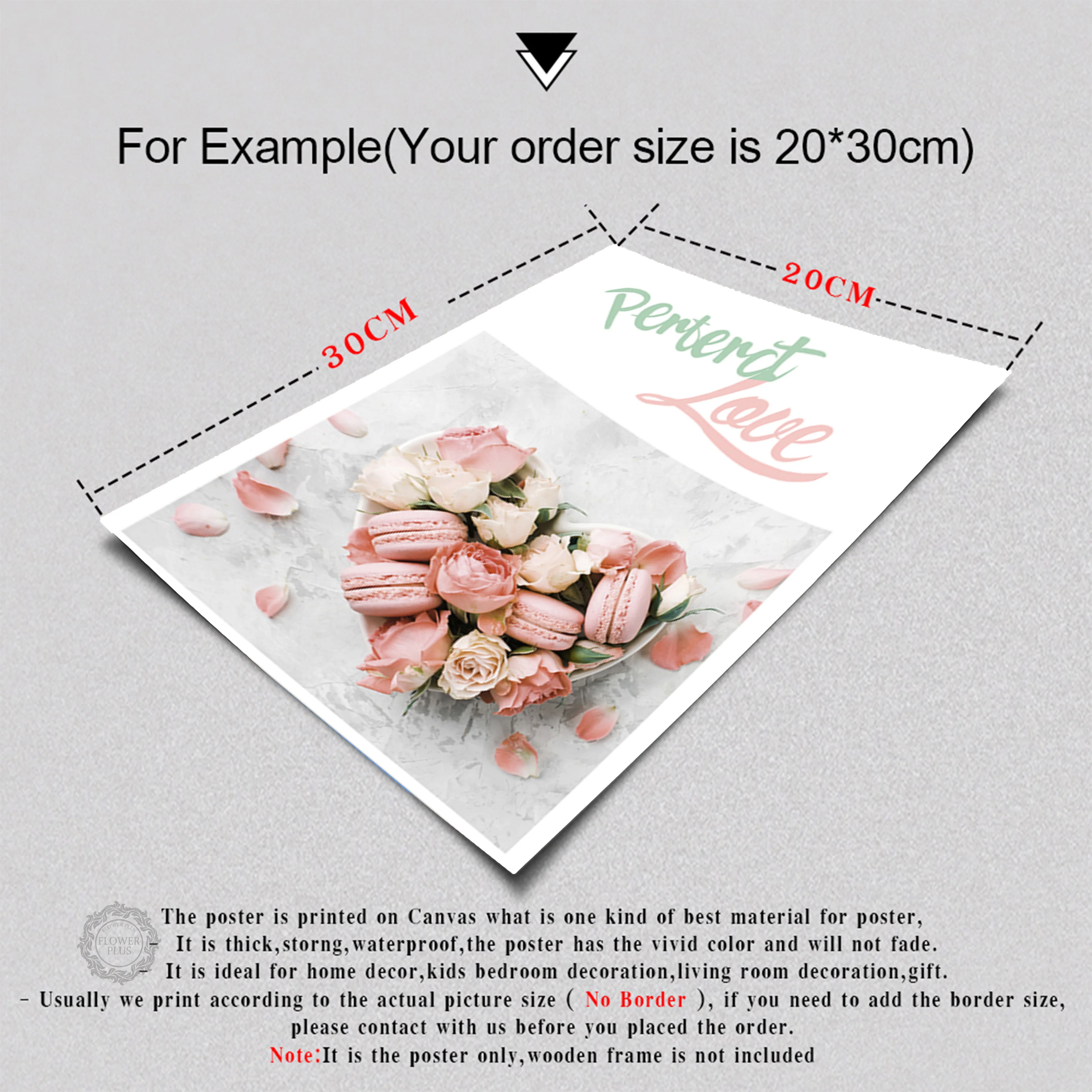 Скандинавский постер с принтом розовых макаронов цветов десертов настенные