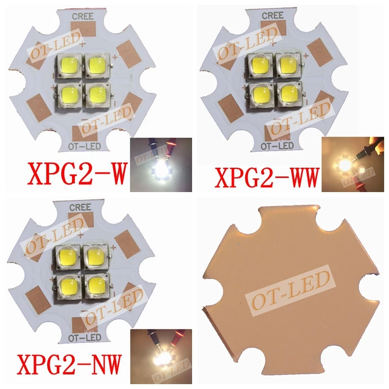 1 шт. 6 в/12 В Cree XPG2 XP G2 4 чипа 18 Вт светодиодный автомобильный излучатель света