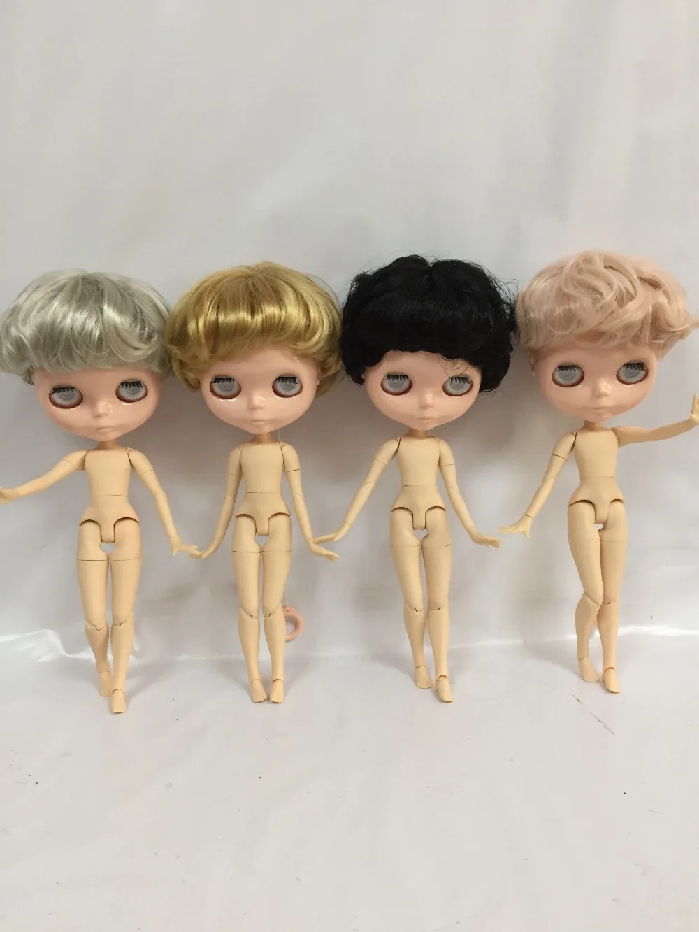Без глаз чипы мальчик без макияжа Обнаженная blyth кукла для DIY 20170817 444