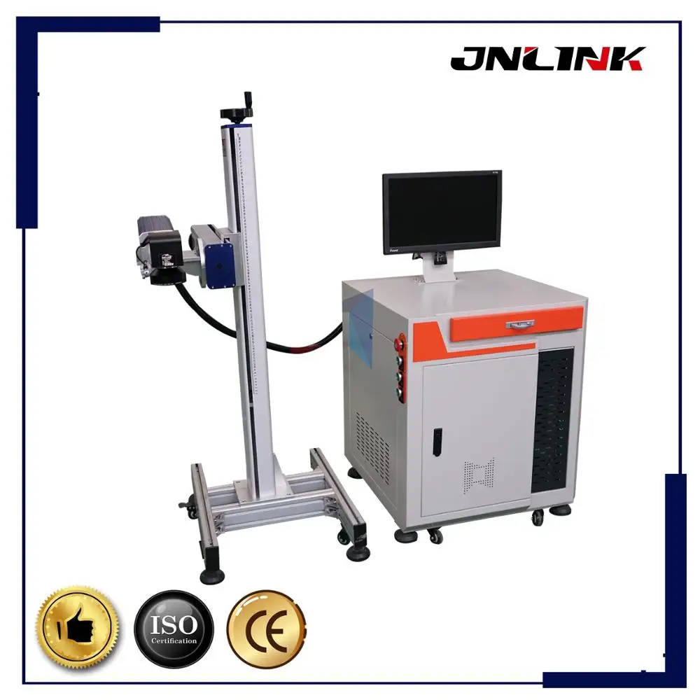 Летающая маркировочная машина на трубах 30 Ватт 50 100 ватт cnc оптический маркер в