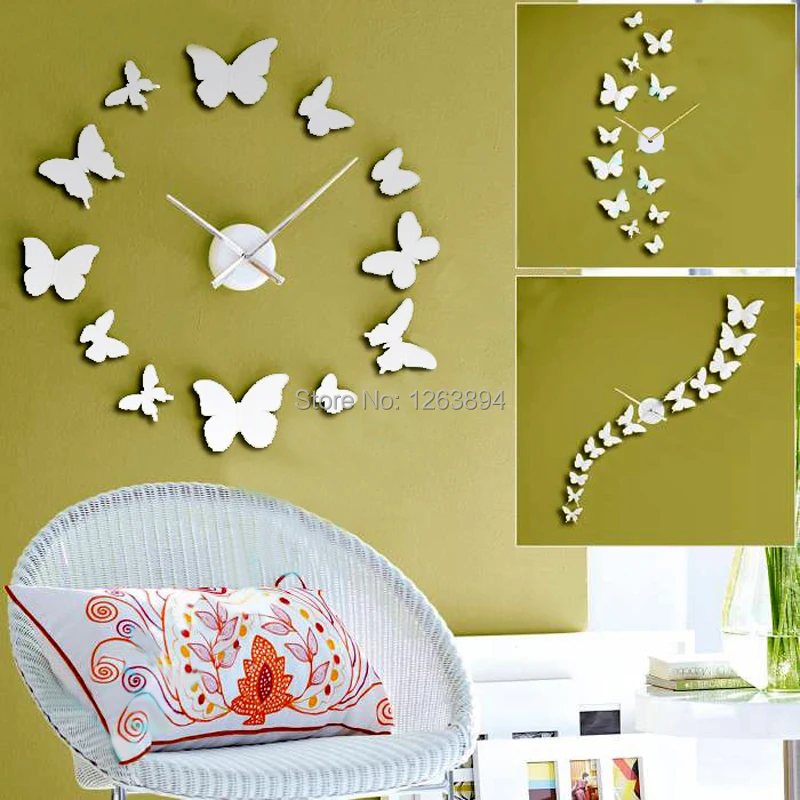 Креативные акриловые круглые и светящиеся зеркальные наклеивающиеся на стену