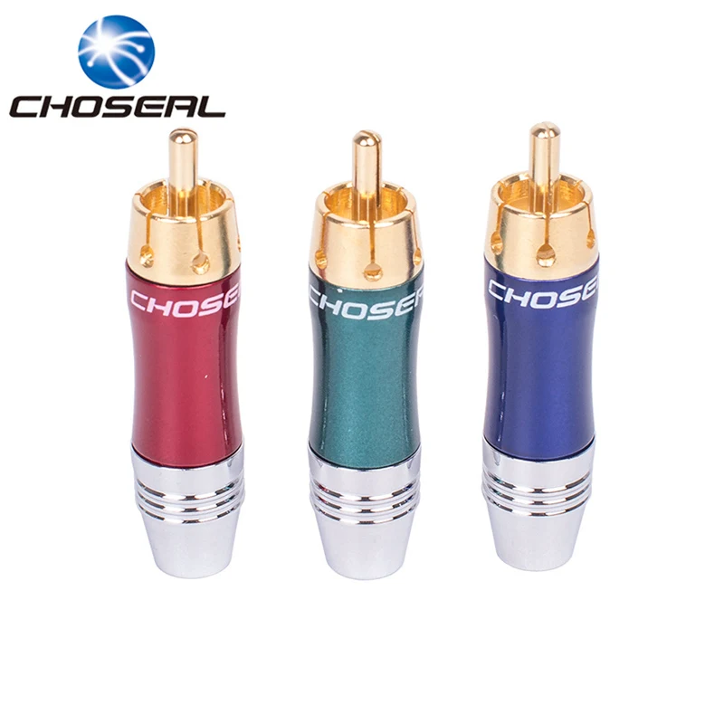 Оригинальный разъем RCA Choseal 3 шт. переходник YPbPr 3RCA AV коаксиальный аудиокабель