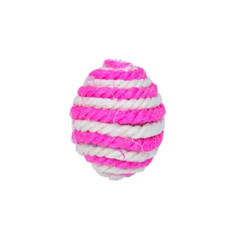 1pc Ball Random Питомец кошка котенок сизаль плетеные шарики игрушки Кот котенок интерактивный тизер играть скретч ловить жевательные игрушки Смешные кошки хлопковые повязки с узлом мяч игрушка - Цвет: 1pc Ball Random