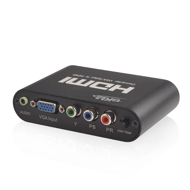 EKL High quality VGA/YPbPr to HDMI Converter VGA or YPbPr converter hdmi support 1080p |