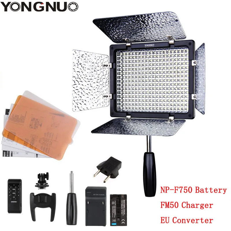 YN300III Battery KIT YONGNUO YN300III YN-300III YN300 5500K белый светодиодный светильник для свадебной фотостудии, дополнительный комплект батарей+ адаптер переменного тока+ софтбокс - Цвет: YN300III Battery KIT