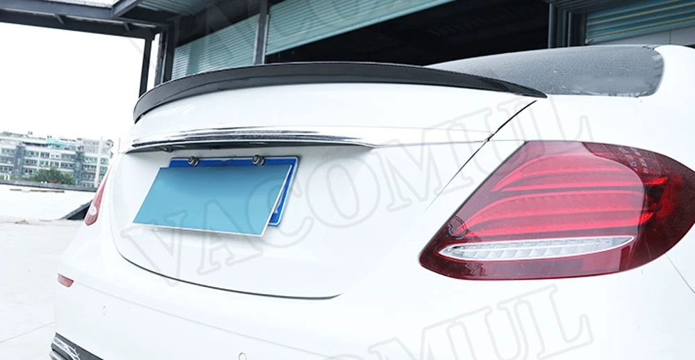 Для E Class углеродного волокна Задняя накладка на Багажник крыло для Mercedes Benz W213 4-дверный седан E200 E220 E250 E300 AMG