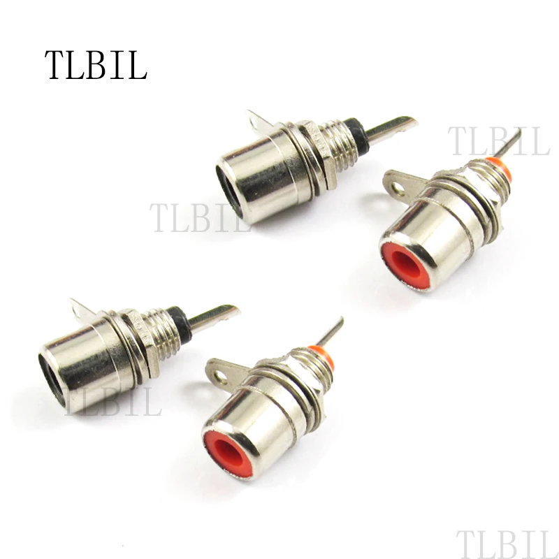 10 шт. монтажный разъем RCA для панели|bulkhead connector|l connector |