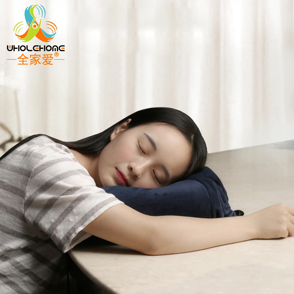 Надувная подушка с эффектом памяти для шеи U образная дышащая из полиэстера пены