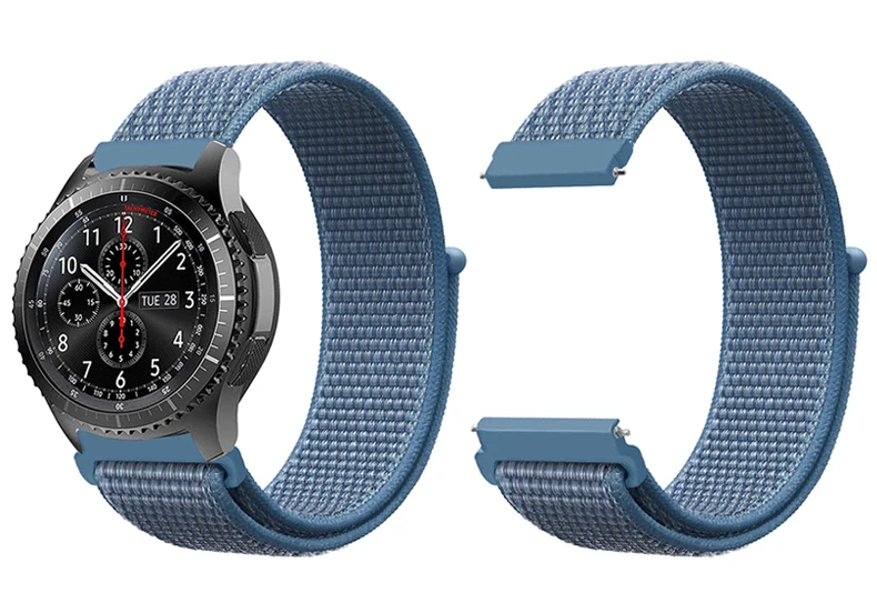Gear s3 22 мм ремешок для samsung galaxy watch 46 мм 42 мм ремешок для часов gear s2 20 мм спортивный нейлоновый amazfit gtr huawei аксессуары для часов