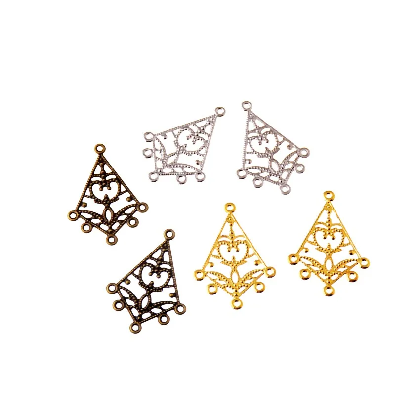 Бесплатная доставка 150 шт ромбические обертывания соединители Металлические ремесла украшения DIY фурнитура разъемы 38x27 мм