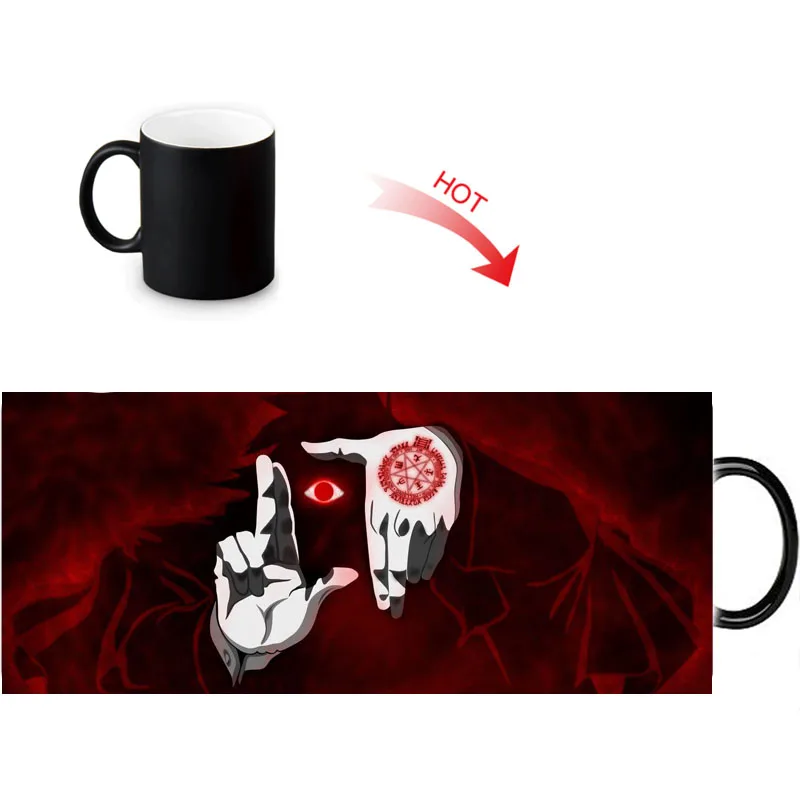 Кофейная кружка Hellsing меняющая цвет при воздействии тепла керамические чашки для
