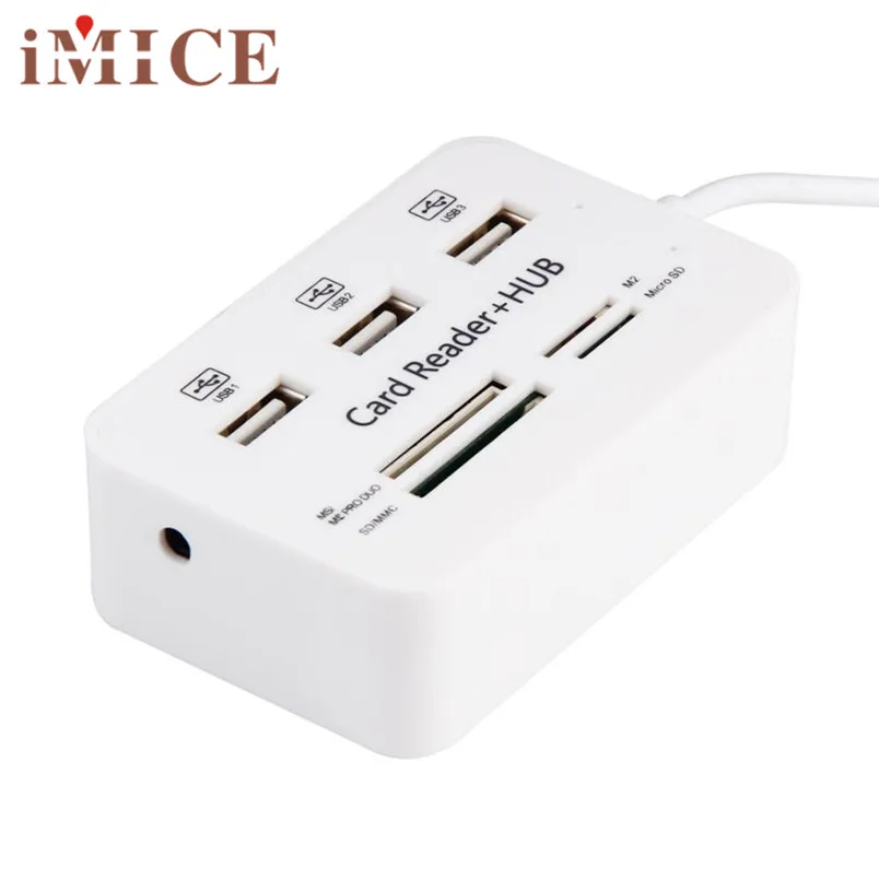 D3 микро USB концентратор комбо 2 0 3 порта Кардридер высокоскоростной Мульти