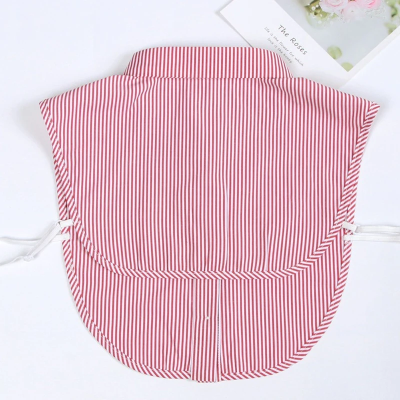 

Stripe Fake Collar Shirt 2019 Mujer Chemisier Daily Faux Cols Ladies False Collars Detachable Collars For Women Removable Ties