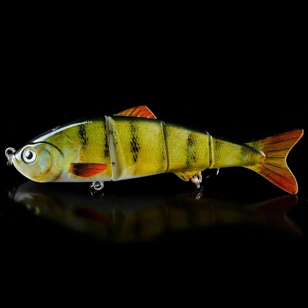 Объемные глаза многосоставная искусственная рыболовная приманка для окуня 4