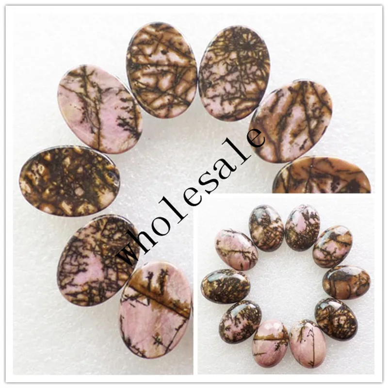(12 шт./лот) оптовая продажа A + высокое качество натуральный Родонит Овальный