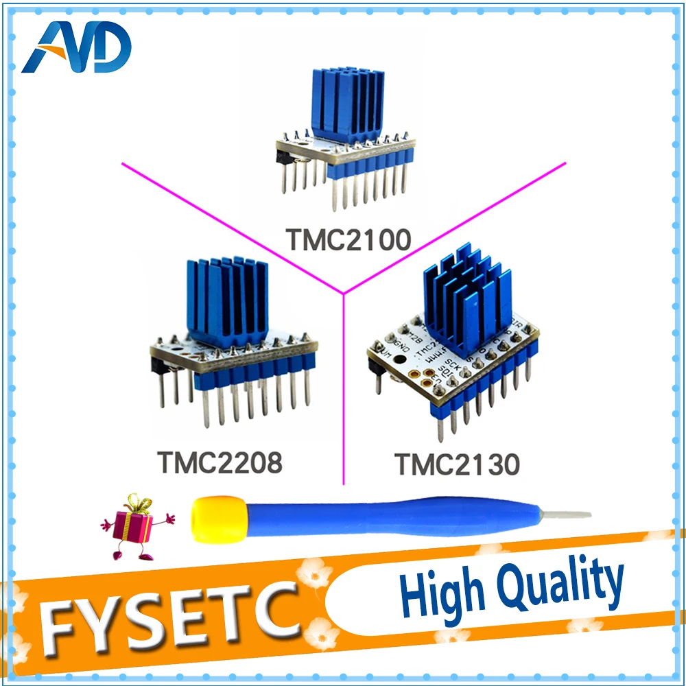 Шаговый двигатель TMC2130 V1.0 TMC2100 V1.3 TMC2208 V1.2 бесшумный драйвер stepstick 5 шт. | Компьютеры