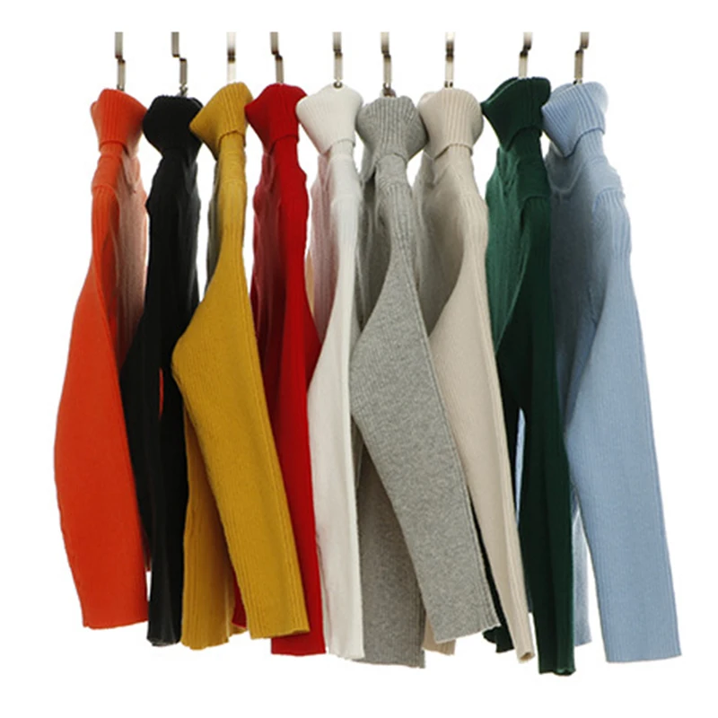 Детский свитер осенний с высоким воротником для девочек 1 6 лет Зимний вязаный