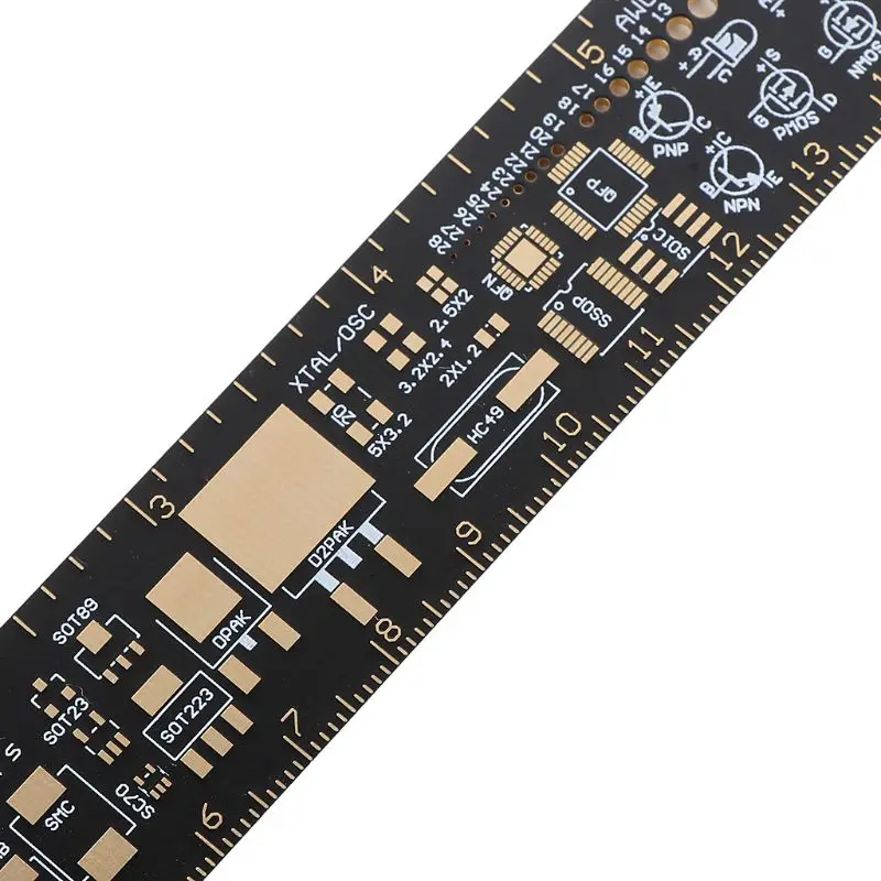 PCB линейка для электронных инженеров резистор конденсатор чип IC SMD диодный