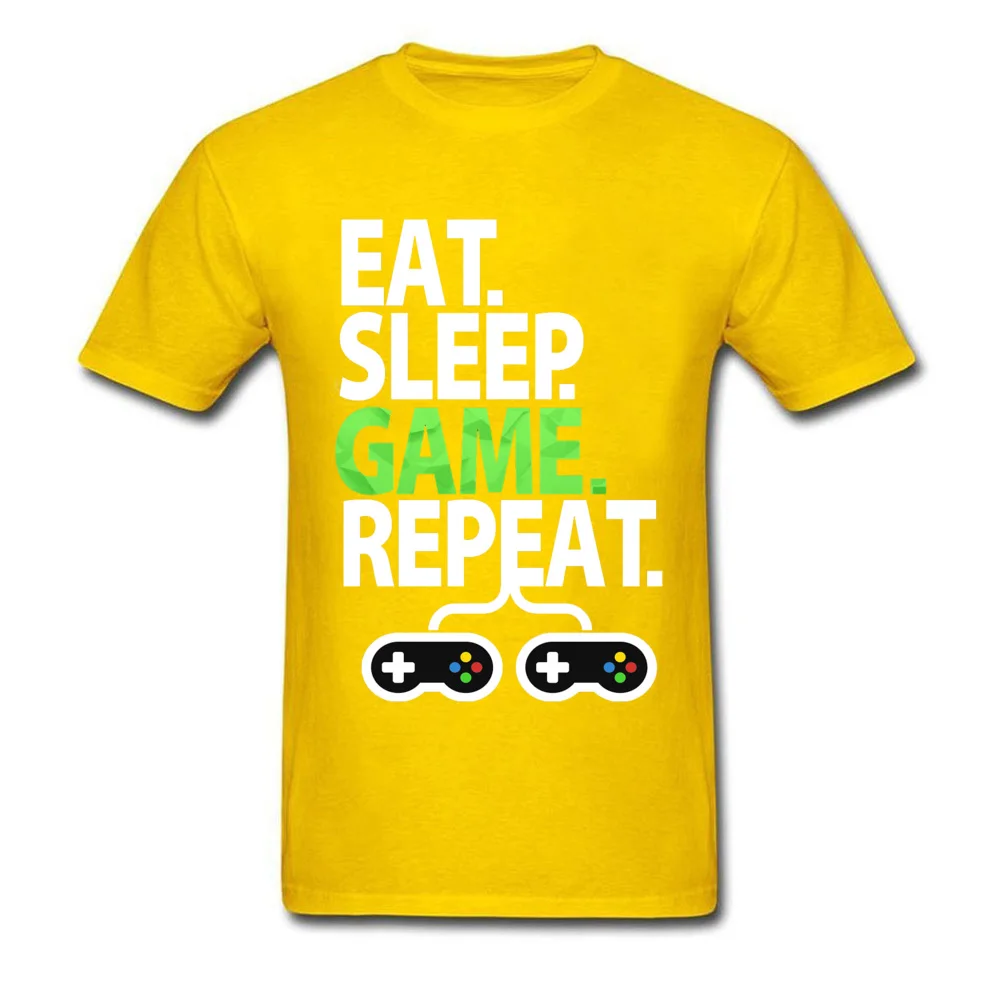 EAT SLEEP игры повторяют Z блок печатных футболка Играть Письмо ПК контроллер PC Gamer