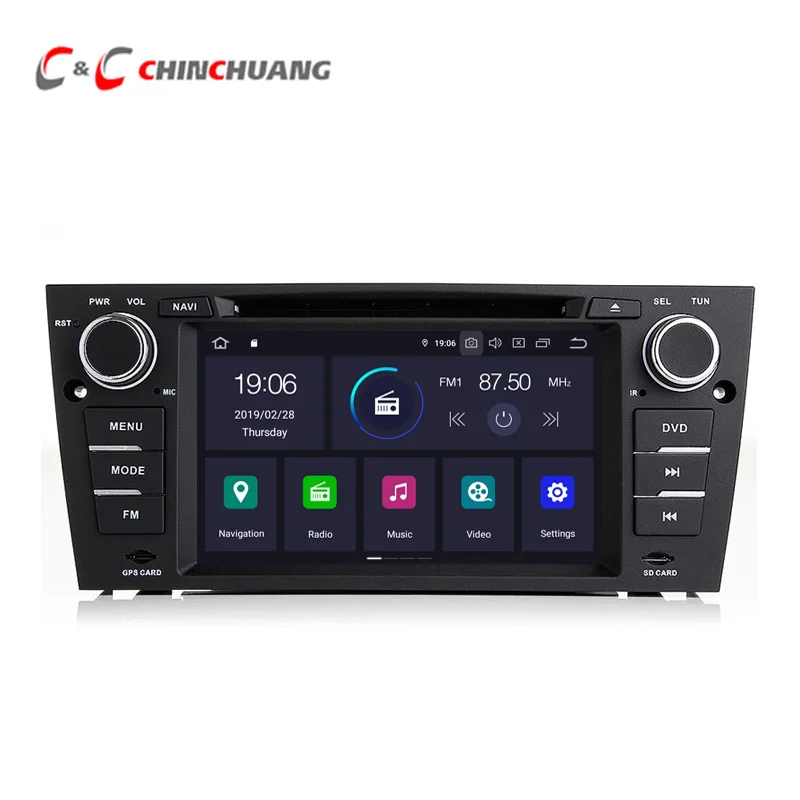 Android 9 0 автомобильный dvd плеер для BMW E90 E91 E92 E93 головное устройство с Радио RDS