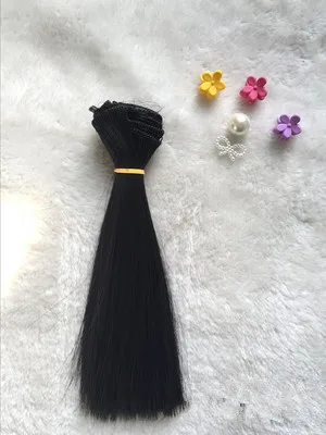 15 см, 25 см, 30 см, 35 см, 50 см, кукольные парики для Ye Luoli Chole BJD, кукольные парики для волос, прямые волосы, высокотемпературная проволока, цветной толстый парик - Цвет: 16