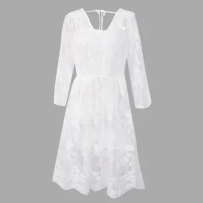 Женские летние кружевные Длинные Платья макси в стиле бохо вечерний