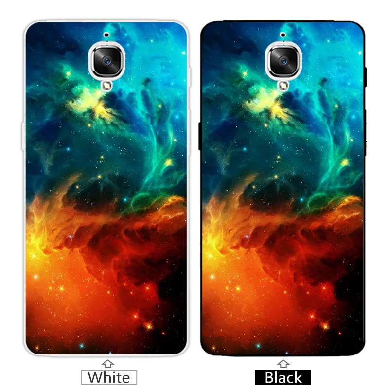 Чехол для телефона Oneplus 3 3T Nebula задняя крышка 5 дюймов прозрачный мягкий силикон