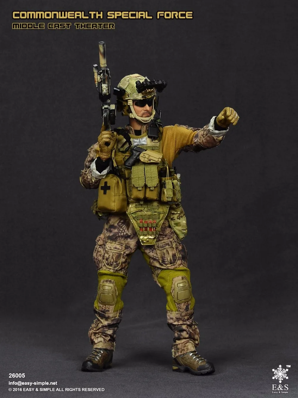 

1:6 scale Super flexible military figure 12" action figure doll Collectible Model toys Commonwealth Special Force Middle East