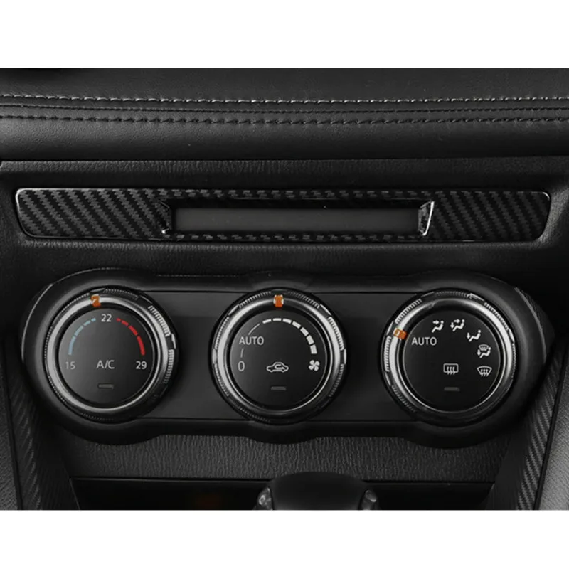 For Mazda CX3 Center Console Carbon Fibre Liquid Crystal Screen Trim Strip CX-3 Car Accessories | Автомобили и мотоциклы