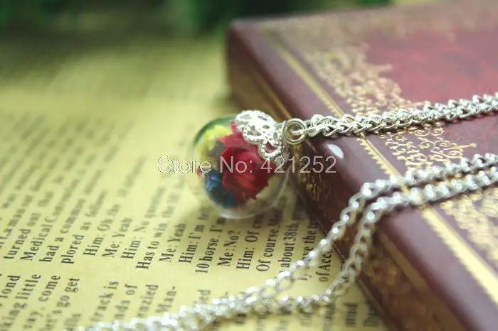 10 шт. ожерелье в виде ирландского полевого цветка настоящее растительное