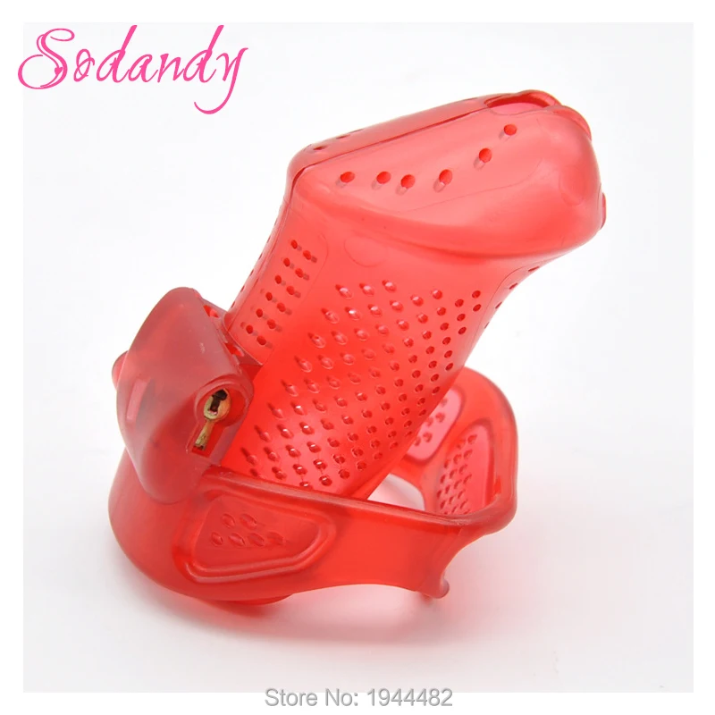Мужской Пояс верности SODANDY Мужская клетка для пениса пластиковый замок бандаж