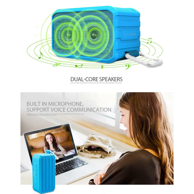 AABB-See Me Here Bv370 открытый беспроводной Bluetooth динамик 4 0 сабвуфер Водонепроницаемая
