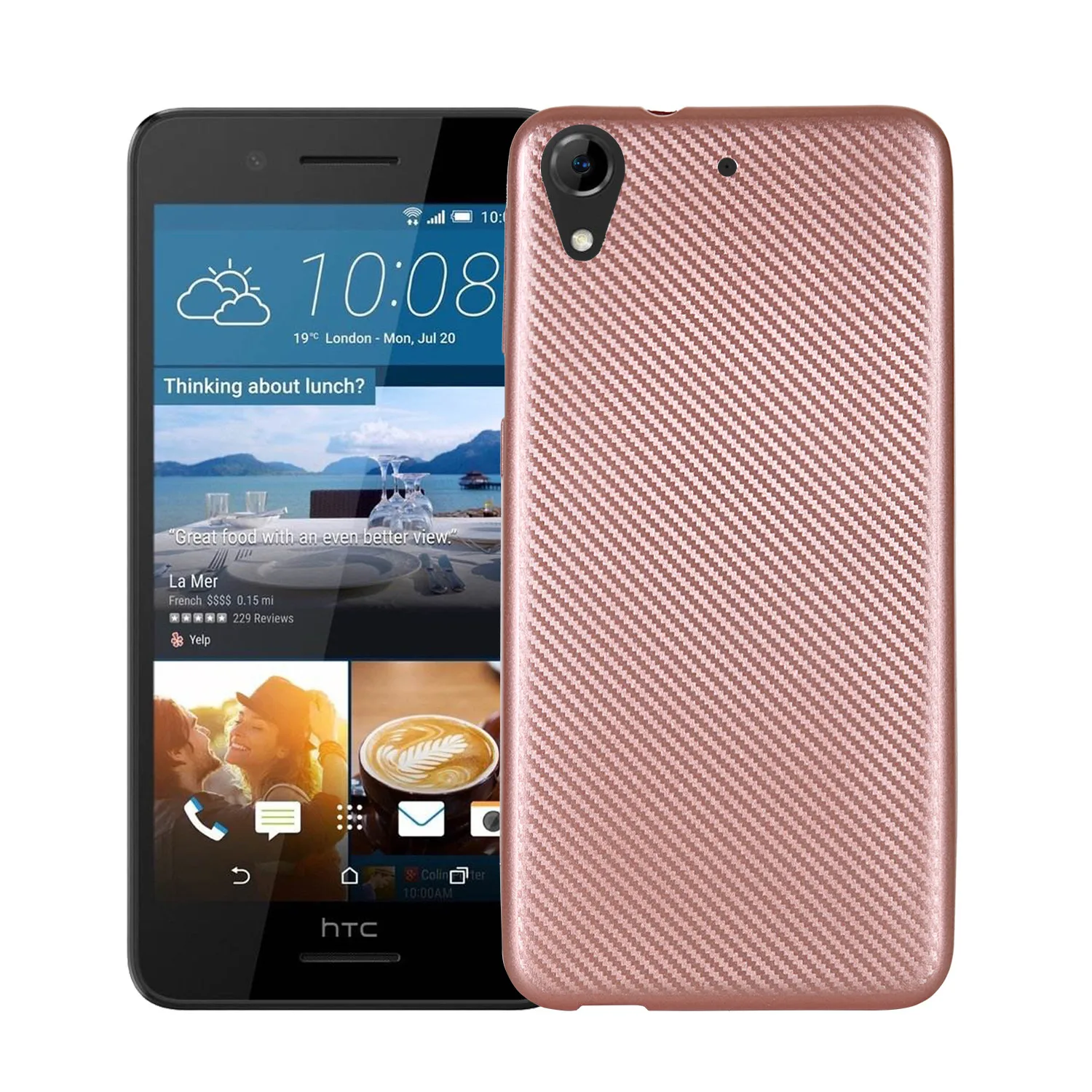 WolfRule For Case HTC 626 Cover Luxury Full Protection Carbon Fiber Brushed Soft SiliconeTPU for Desire Shell D626S |