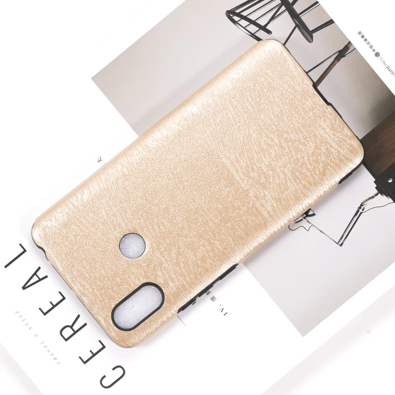 Wood grain PU Leather Phone Case For Xiaomi Mi Max 3 Soft Silicone Gel Back Shell |