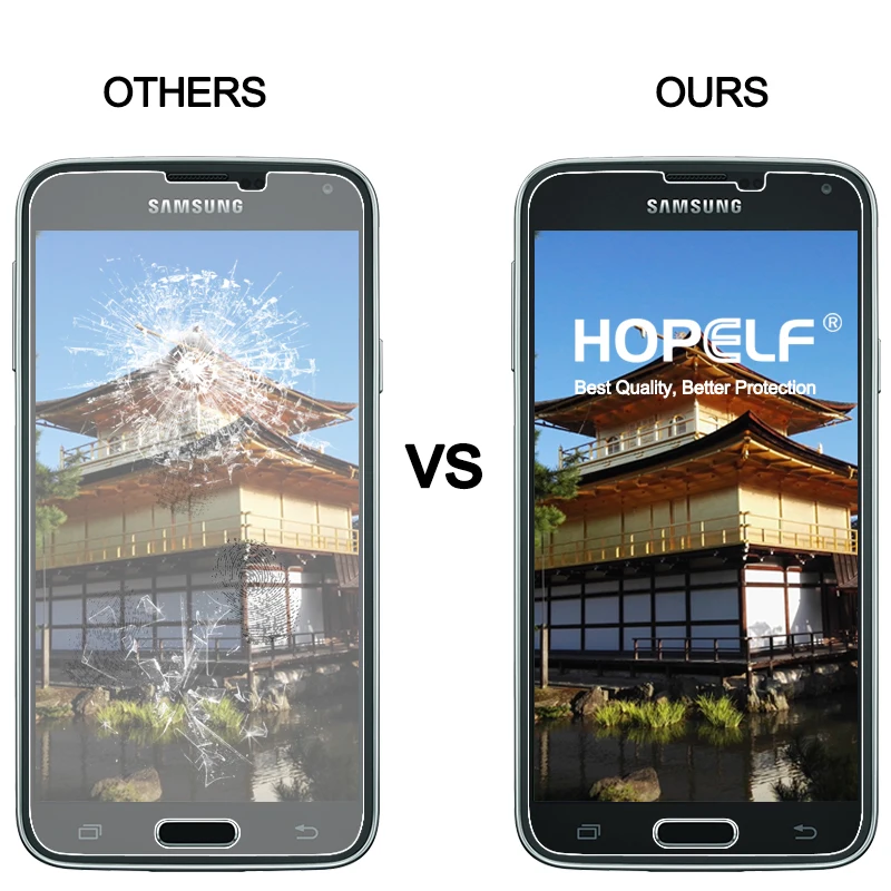 2 шт HOPELF закаленное стекло для samsung Galaxy S5 Стекло Мини Защитная пленка для экрана для samsung Galaxy S5 мини-закаленное стекло