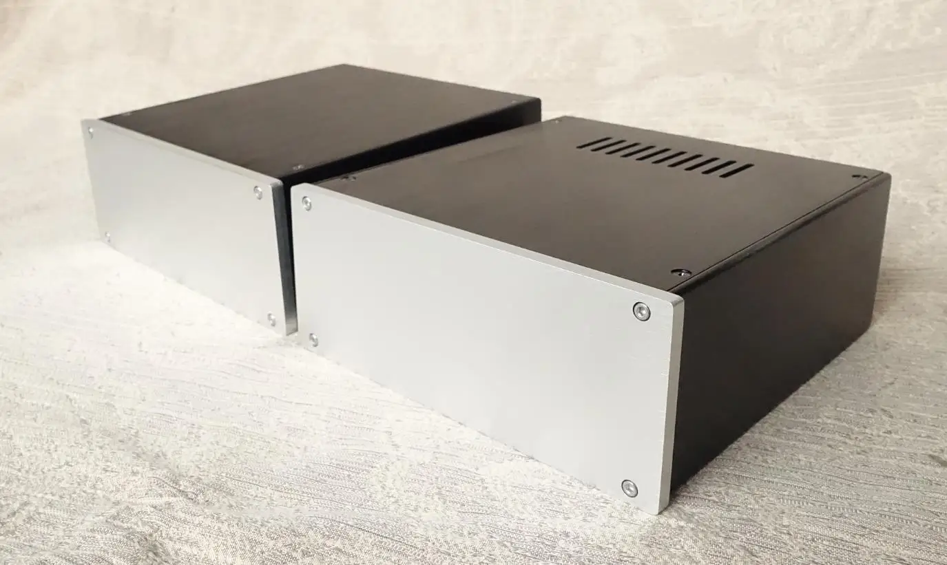 GZLOZONE Алюминий предусилитель корпус Мощность усилитель шасси PSU коробка 220*90*228 мм