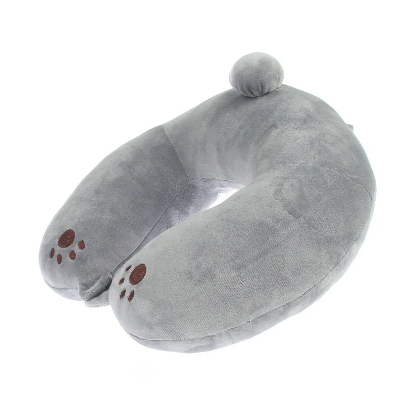 Gray Neck pillow Дорожная подушка для шеи u-образная унисекс подушка для шеи самолет офисная подушка для обеда подушка для шеи аксессуары для путешествий - Цвет: Gray Neck pillow