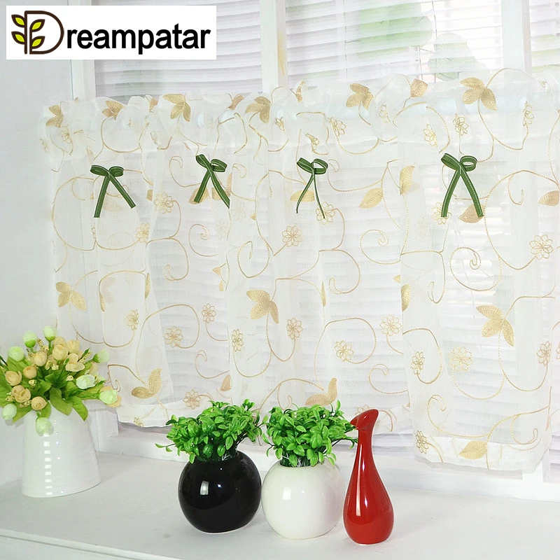 Dreampatar элегантный золотой жаккард с цветами Тюль спальня гостиная украшение