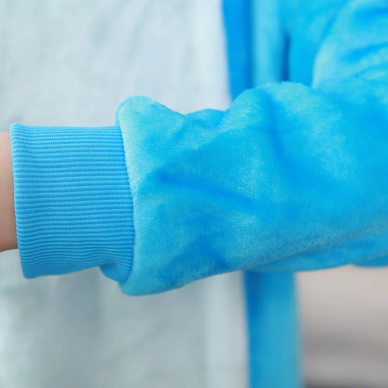 Flannel Sulley Sullivan Monster adult onesies Pyjamas Cartoon animal costume Pajamas Unisex pijamas sleepwear party clothes | Женская