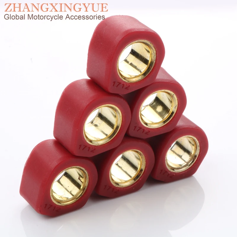 

6 шт. Высокопроизводительные вариаторы, круглые 17x12 мм 8 г для Italjet Formula 50 LC, круиз формула 50 Velocifero 50cc