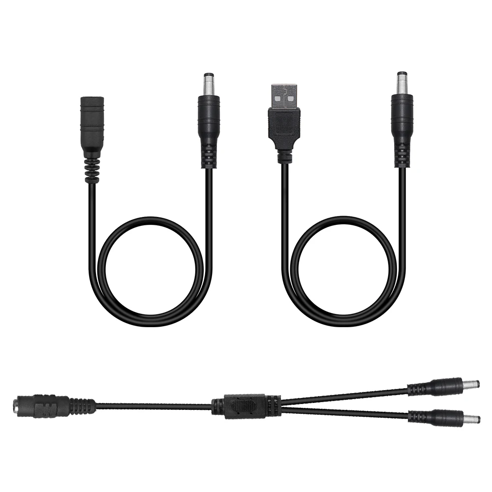 USB к DC кабель питания 40 см штекер гнезду разъем 1 2 сплиттер м удлинитель Кабель