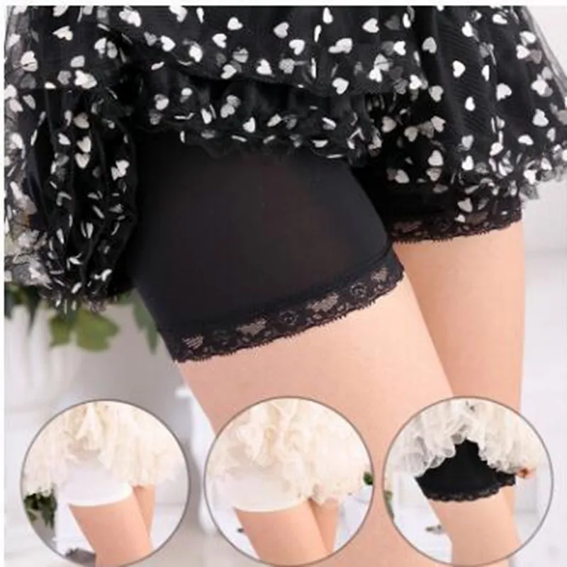 Женские Защитные шорты трусики бесшовное нижнее белье кружевные трусы для