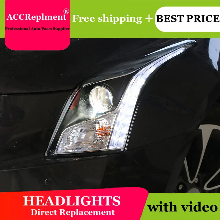 Автостайлинг светодиодный ная фара для Cadillac ATS фары 2013-2018 Новинка H7 hid Q5